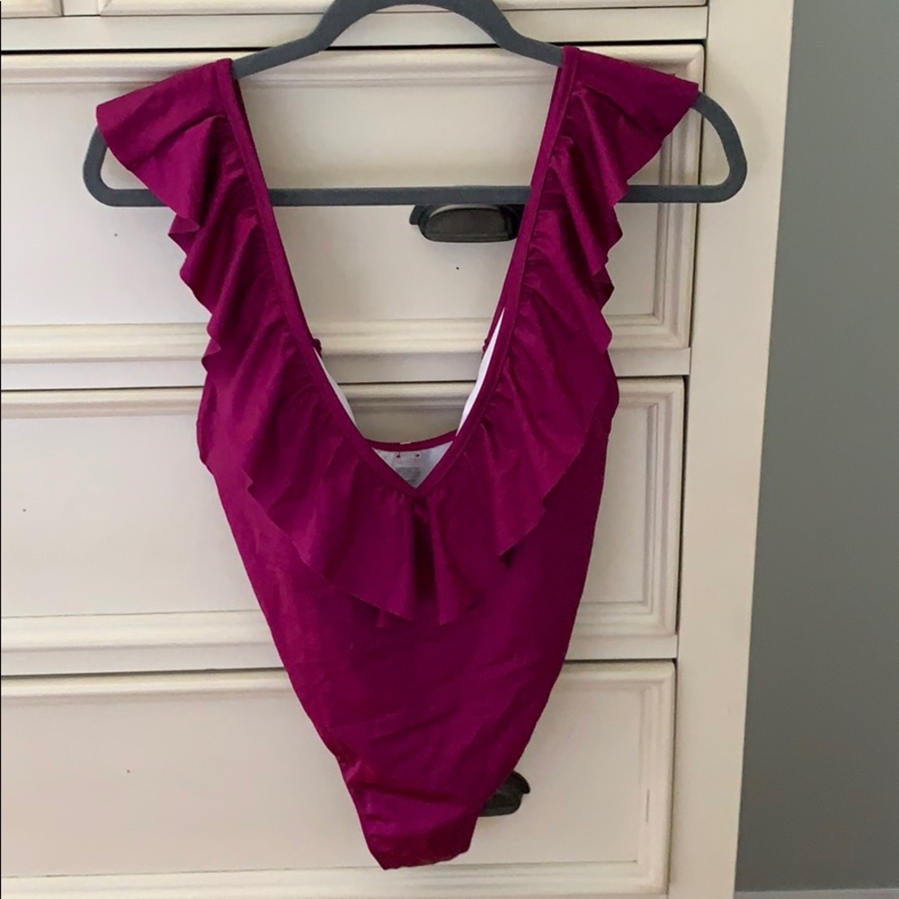 COPY - Brand NWT Pink one piece bathing suit - M